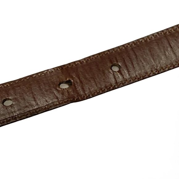 Auth COACH - Dark Brown Leather Hardware Belt - Picture 6 of 8